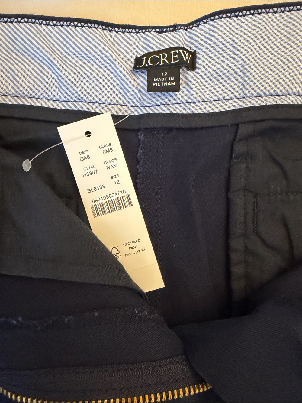 **NWT** J. Crew Navy Shorts